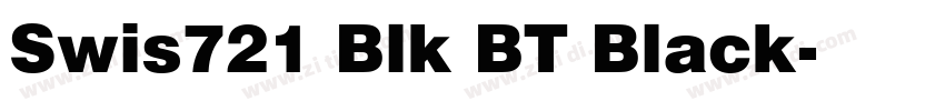 Swis721 Blk BT Black字体转换